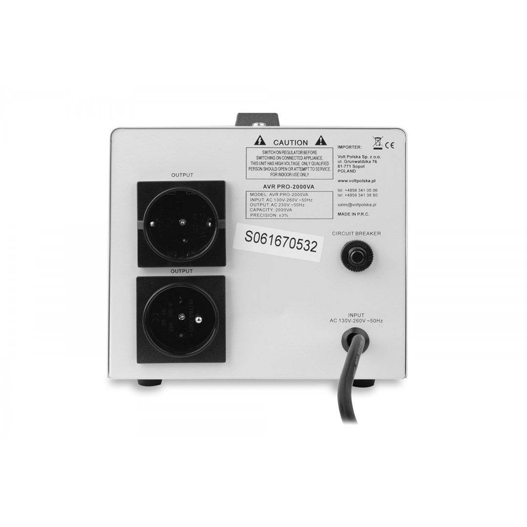 Volt Polska AVR PRO 2000VA Spanningsstabilisator 3%-4