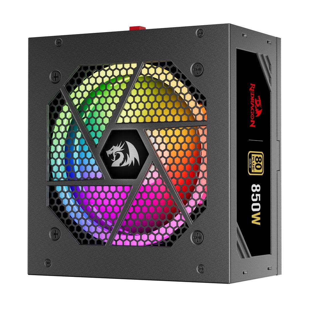 REDRAGON GC-PS007-1-V2 Voeding 850W 80 Plus Gold LED Zwart 57386-3
