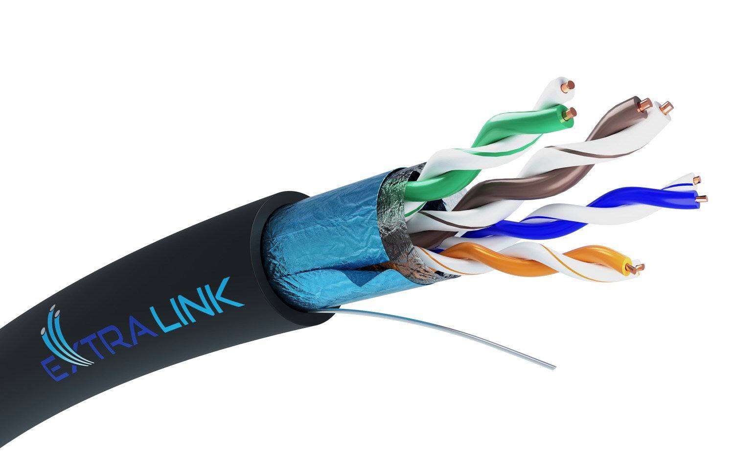 Extralink CAT5E FTP Buiten Twisted Pair Netwerkkabel 100 m-0