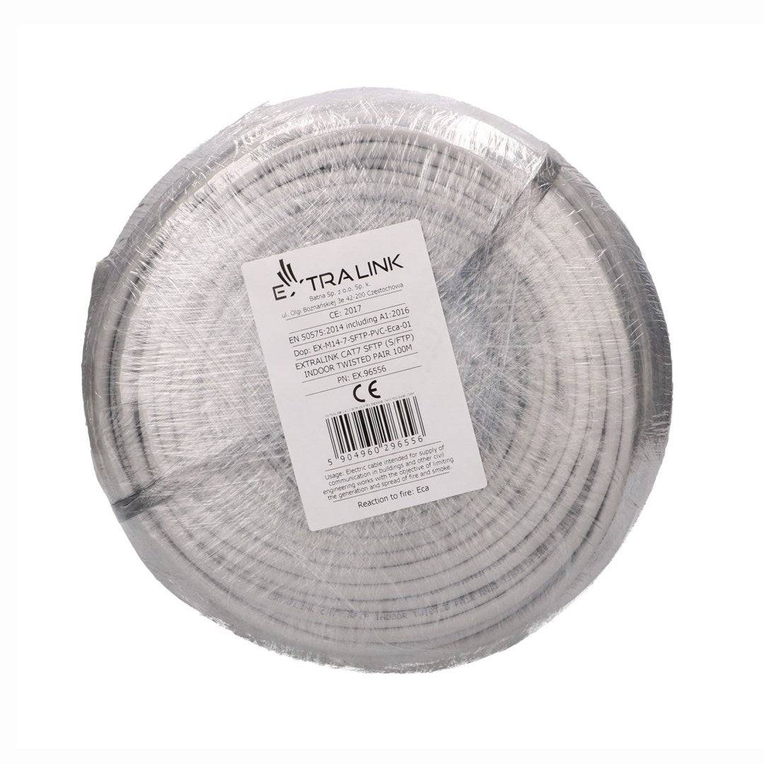 Extralink CAT7 SFTP (S/FTP) INDOOR TWISTED PAIR 100M networking cable-4