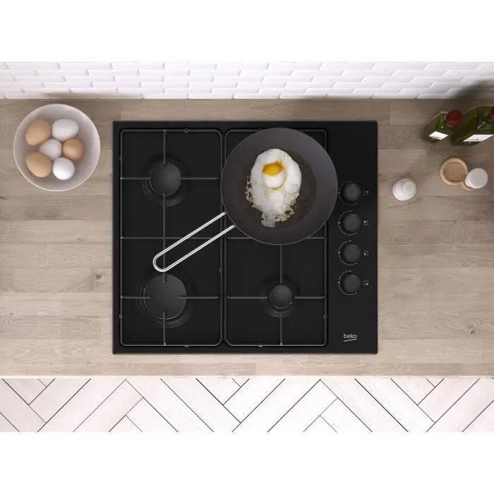 BEKO Gasfornuis - 4 Branders - 60 cm - HIGG64123SB-4