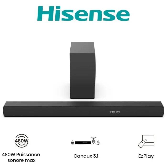 HISENSE - Soundbar - Draadloze Subwoofer - Bluetooth - 3.1 CH - Max 480 W-2