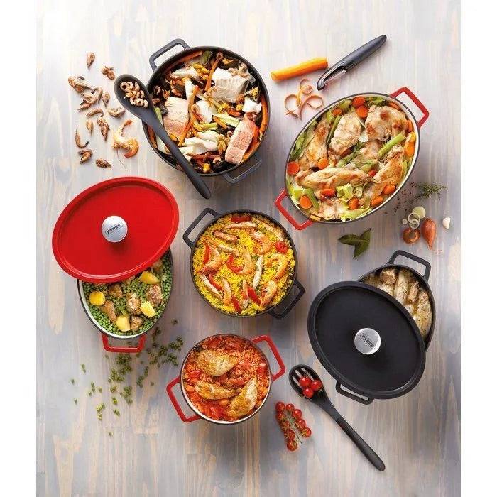 PYREX Slow Cook Ronde Casserole - 6,3 L - Rood-3