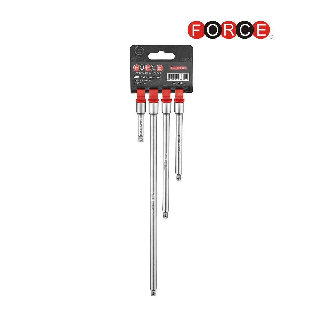 FORCE 1/4'' verlengstuk set 4-delig-0