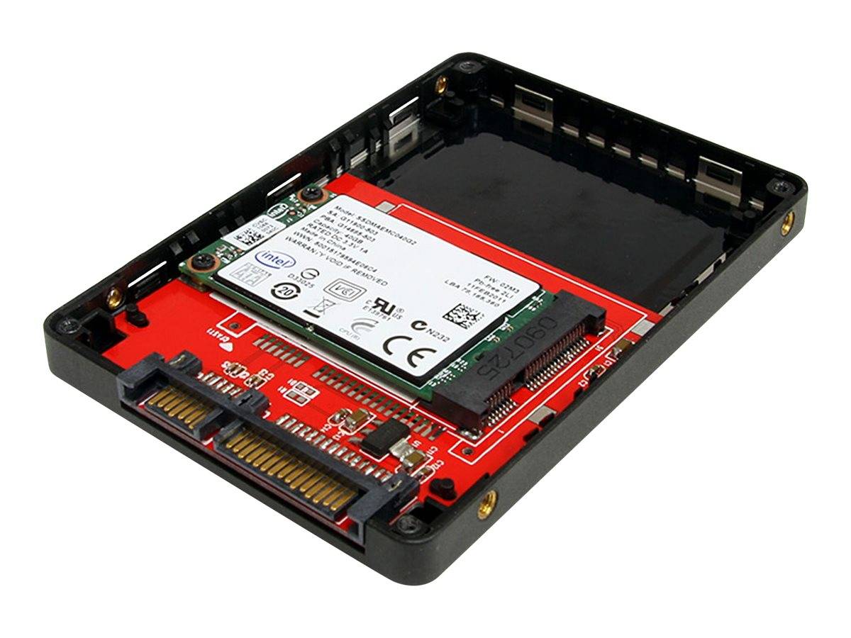 2,5 SATA naar Mini SATA adapter - externe mSATA SSD harde schijf behuizing - spoke-1