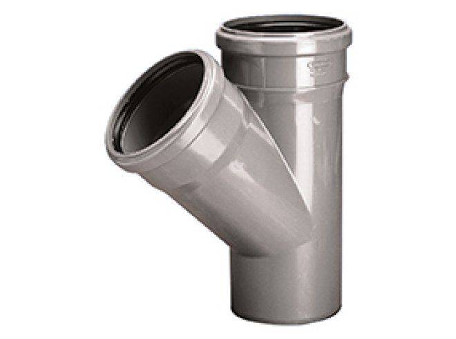 PVC-U T-stuk voor interne riolering 50x50/45 P HT-0