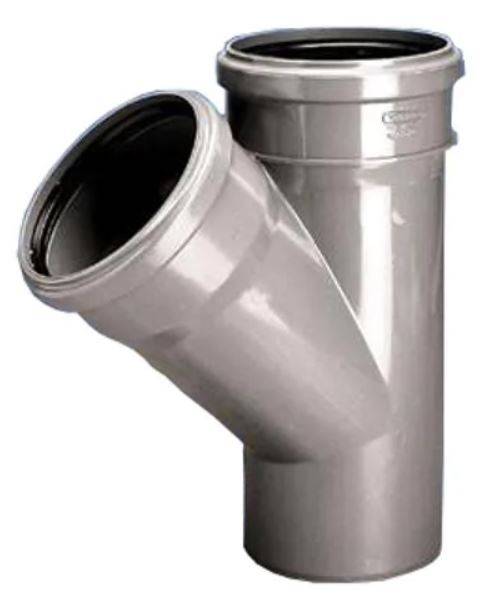 PVC-U T-stuk voor interne riolering 75x75/45 P HT-0