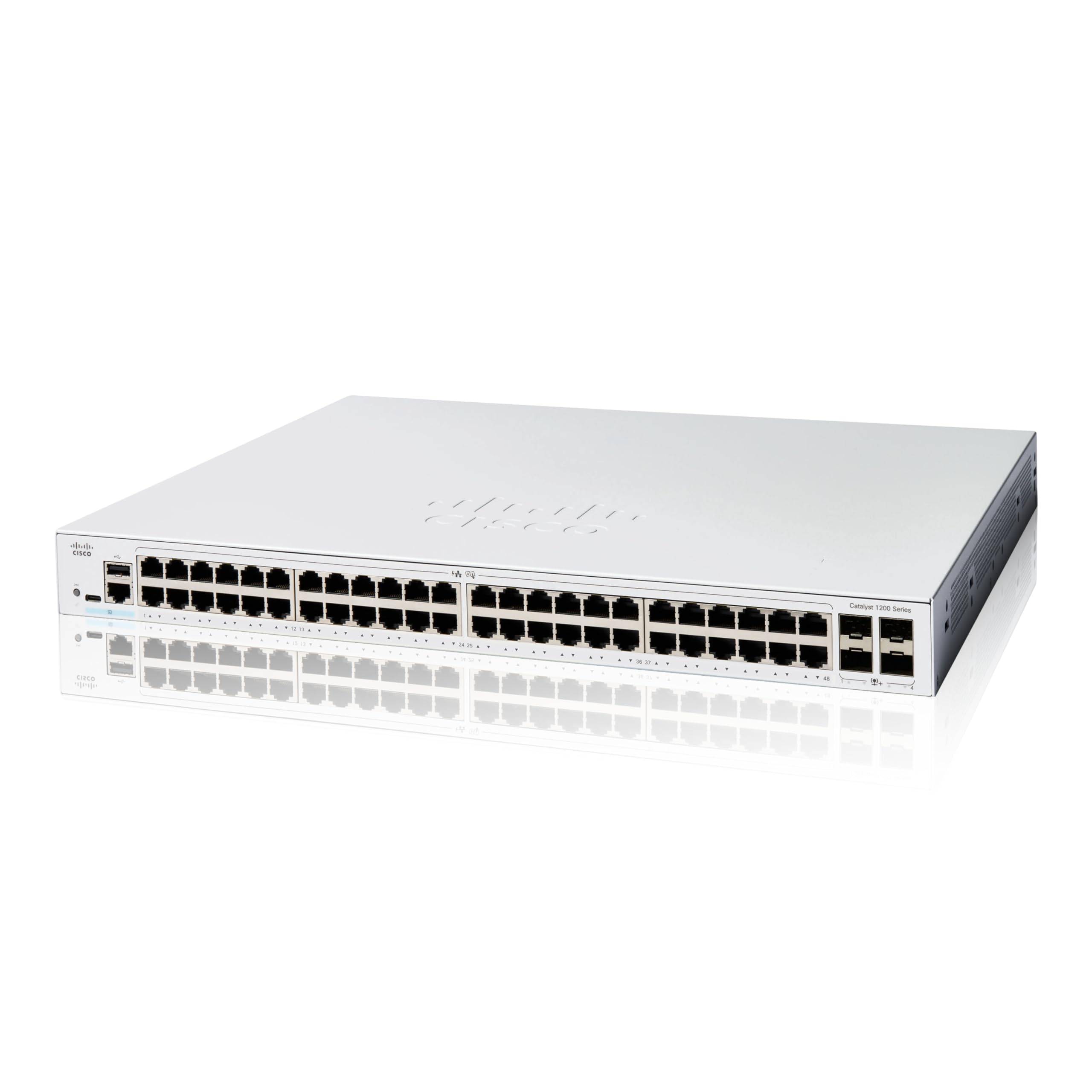 Cisco Catalyst 1200 - Switch - 48p GE - 4 x 1 g SFP (C1200-48T-4 g) 4 x 1 g-0