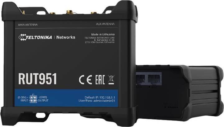 Teltonika RUT951 Draadloze Router, WWAN 3-Poort Switch, 2,4 GHz 3-Port-Switch-0