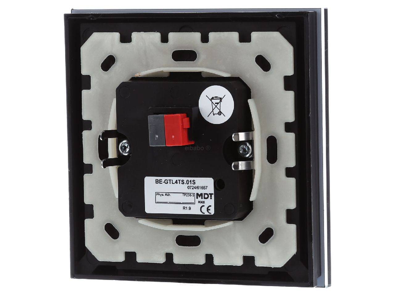 MDT Glastaster II Light 4-fach RGBW Zwart BE-GTL4TS.01S-1