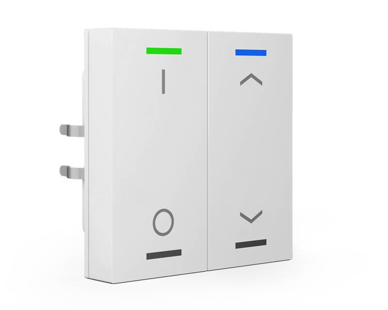 MDT technologies Lichtschakelaar 63 2-voudig RGBW - Studio Wit - BE-TAL6302.D1 2-fach-0
