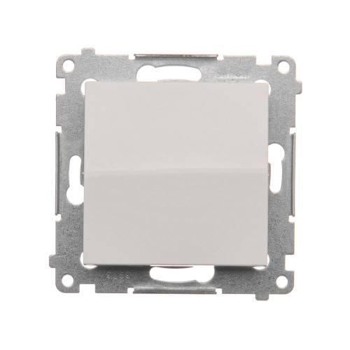 Simon 54 witte moduleknop 1x 1NO veerklemmen 10AX 250V-0
