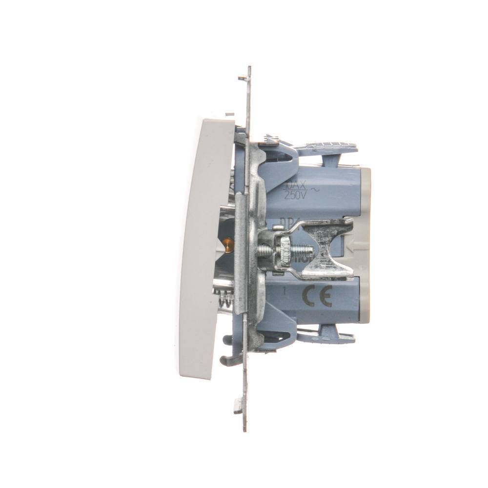 Simon 54 witte moduleknop 1x 1NO veerklemmen 10AX 250V-3