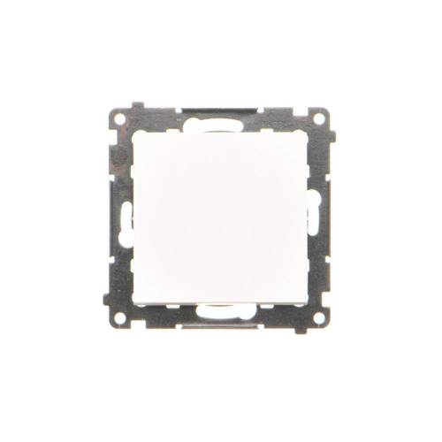 Simon 55 module matwitte knop 1x 1NC veerklemmen 10AX 250V-0