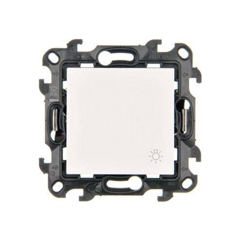Simon 24-module witte "licht" drukknop veerklemmen 10A-1