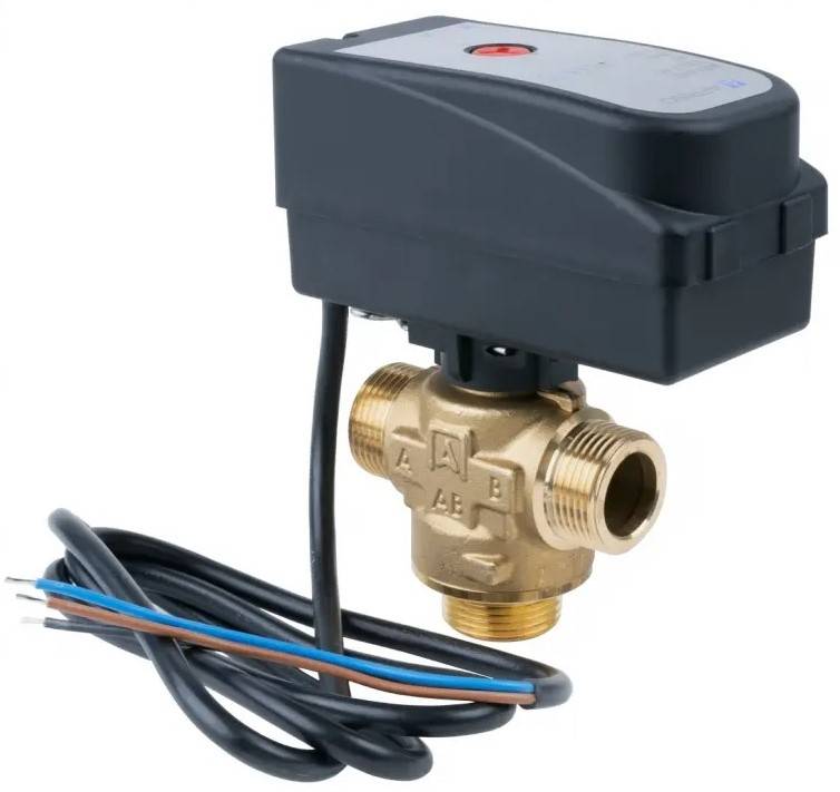3-weg zoneventiel AZV 642 DN15, G3/4", KVS 8 M3/H-0