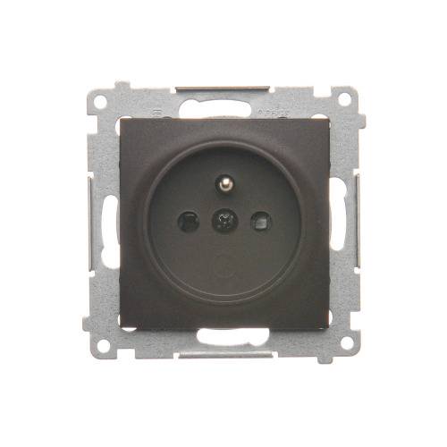 Simon 54 module bruine matte aansluiting 1x met schroefklemmen 16A 250V-0