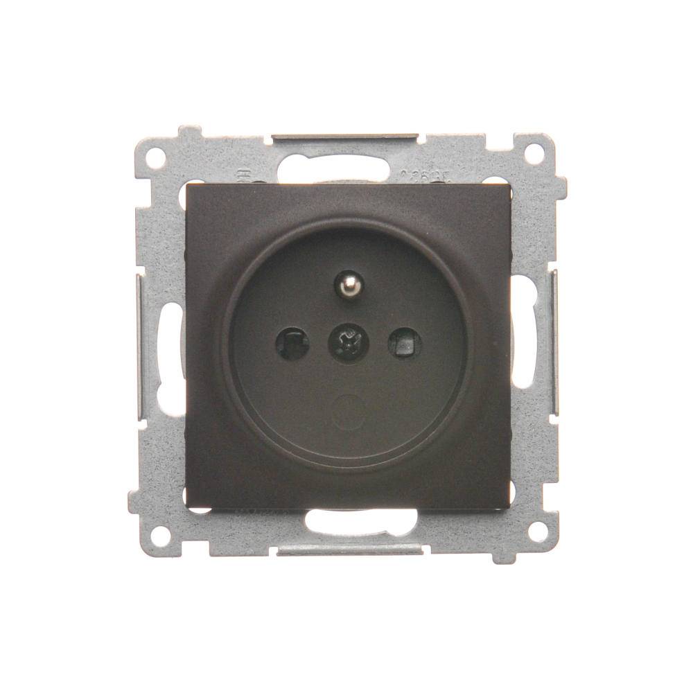 Simon 54 module bruine matte aansluiting 1x met schroefklemmen 16A 250V-2