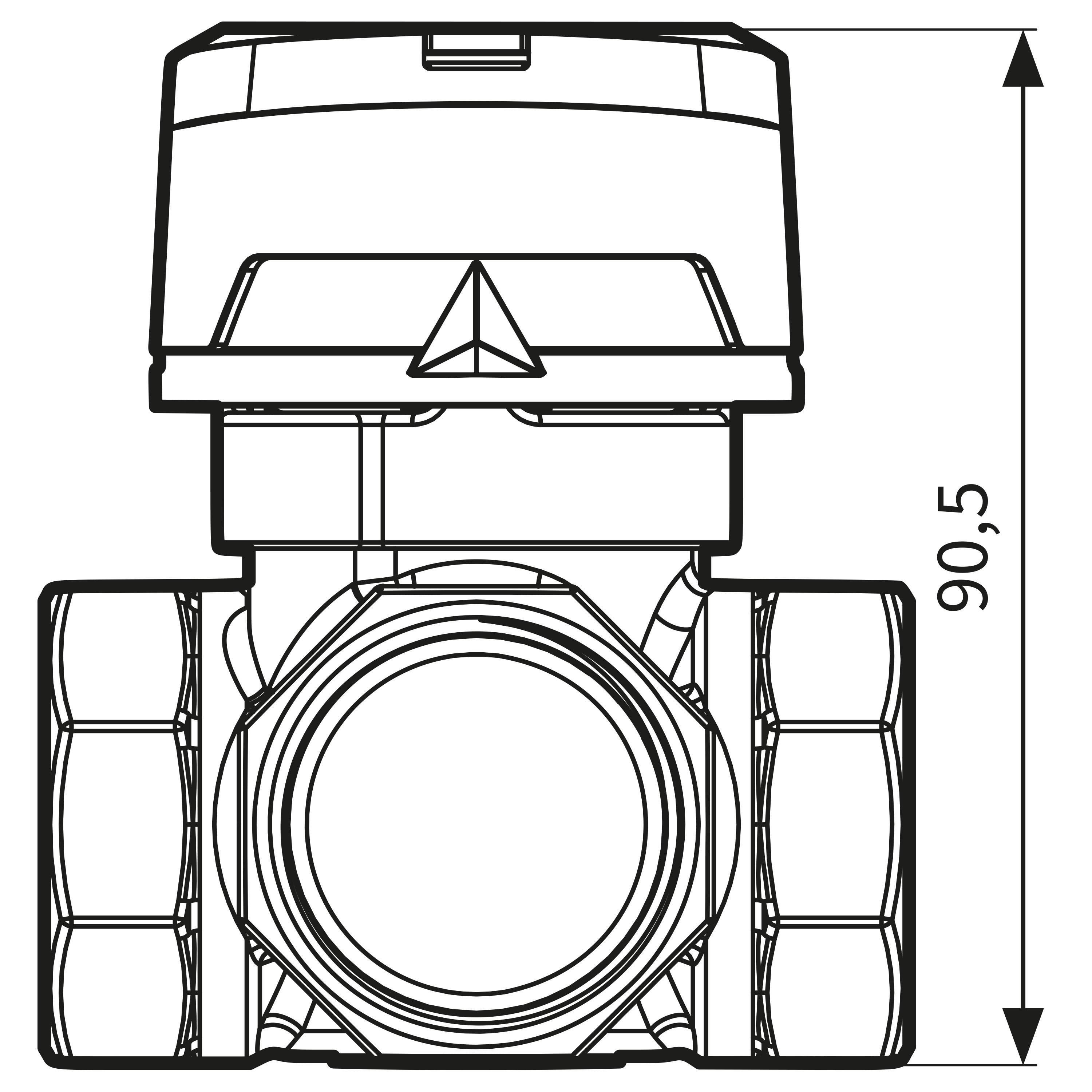 4-weg roterende mengkraan ARV 485 Proclick, DN32, RP1 1/4", KVS 16-2