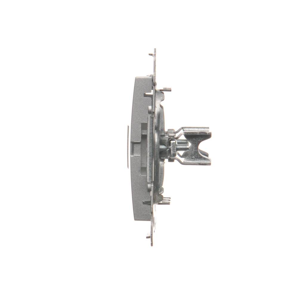 Simon 54-module zilverkleurige matte printplaat voor communicatieaansluitingen 2x UAE keystone flat-3