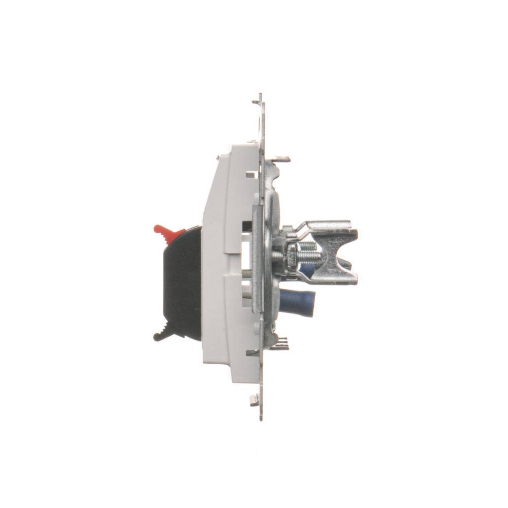 Simon 54 witte module HI-FI luidsprekeraansluiting 1x met labelveld krimpklemmen-3