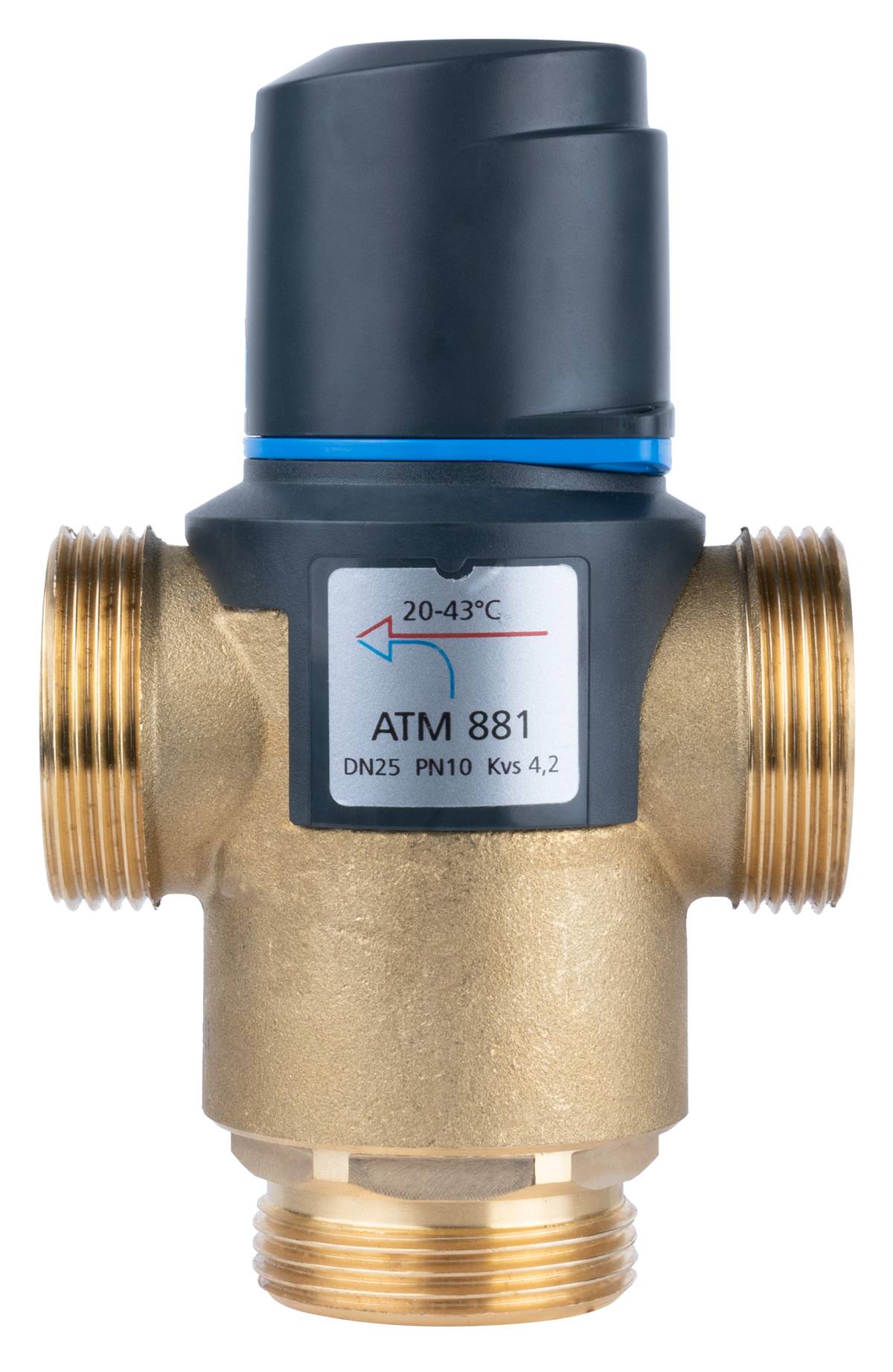 Thermostatische mengkraan atm 881, DN25, G1 1/4", 20÷43°C, KVS 4,2 M3/H-2