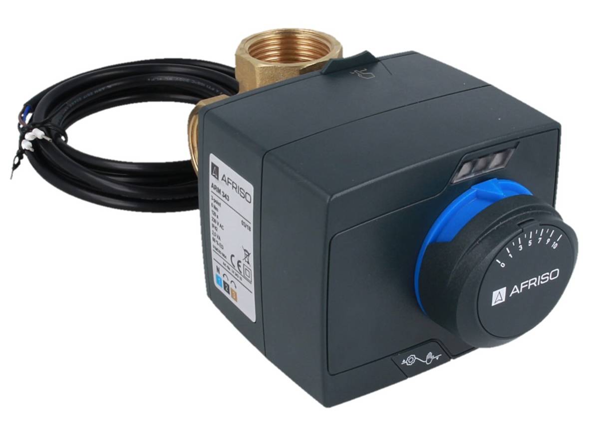 Proclick regelset: 3-weg roterende mengkraan ARV 384 Proclick, DN25, RP1", KVS 1-2