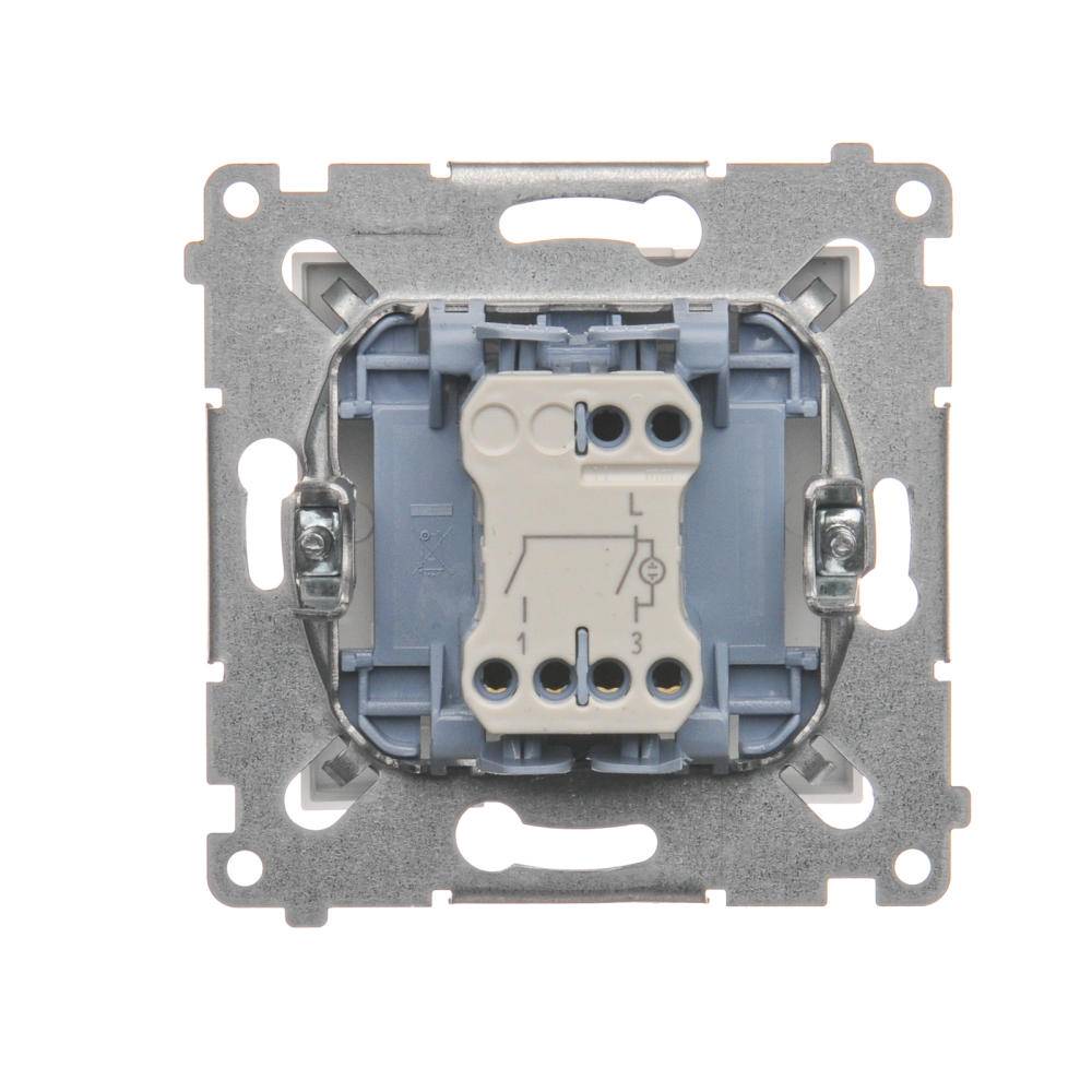 Simon 54 module witte serie schakelaar IP44 verlichte LED veerklemmen 10AX 250V-1