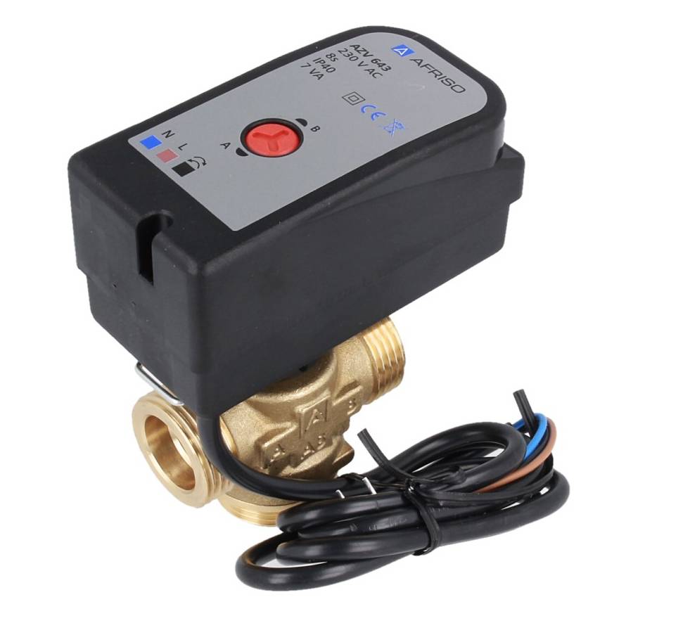 3-weg zoneklep AZV 643 DN20, G1", KVS 8 M3/H-1
