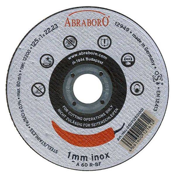 Metaalslijpschijf 125x1.0 - INOX-kwaliteit-0