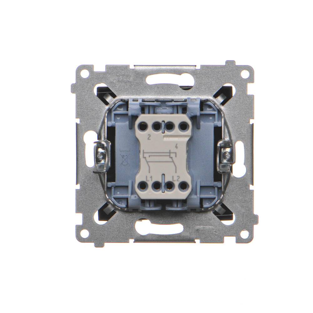 Simon 54 module matzwarte kruisschakelaar veerklemmen 10AX 250V-1