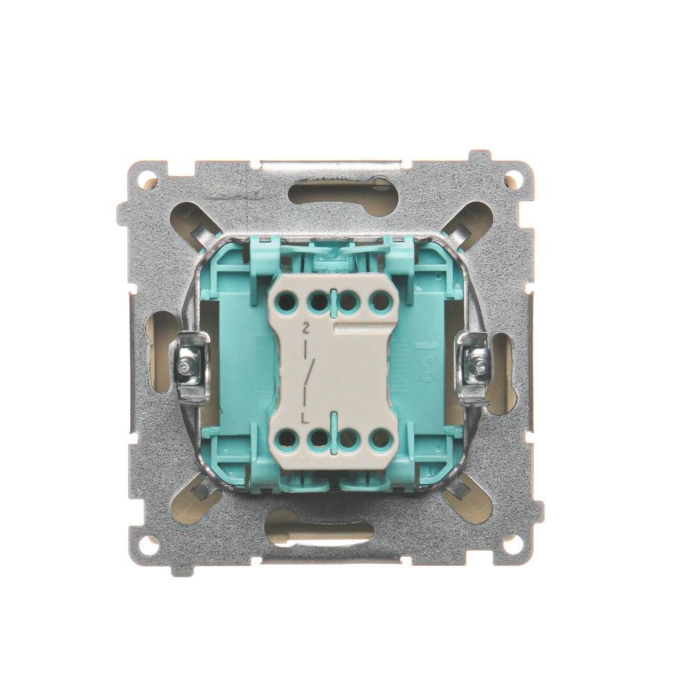 Simon basis beige module 1-polige schakelaar veerklemmen 10AX 250V-1