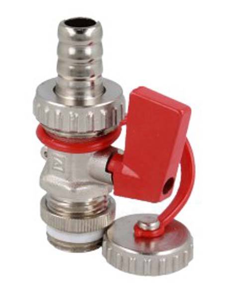Klep voor het vullen en aftappen van de KFE-installatie, G1/2", vernikkeld-1