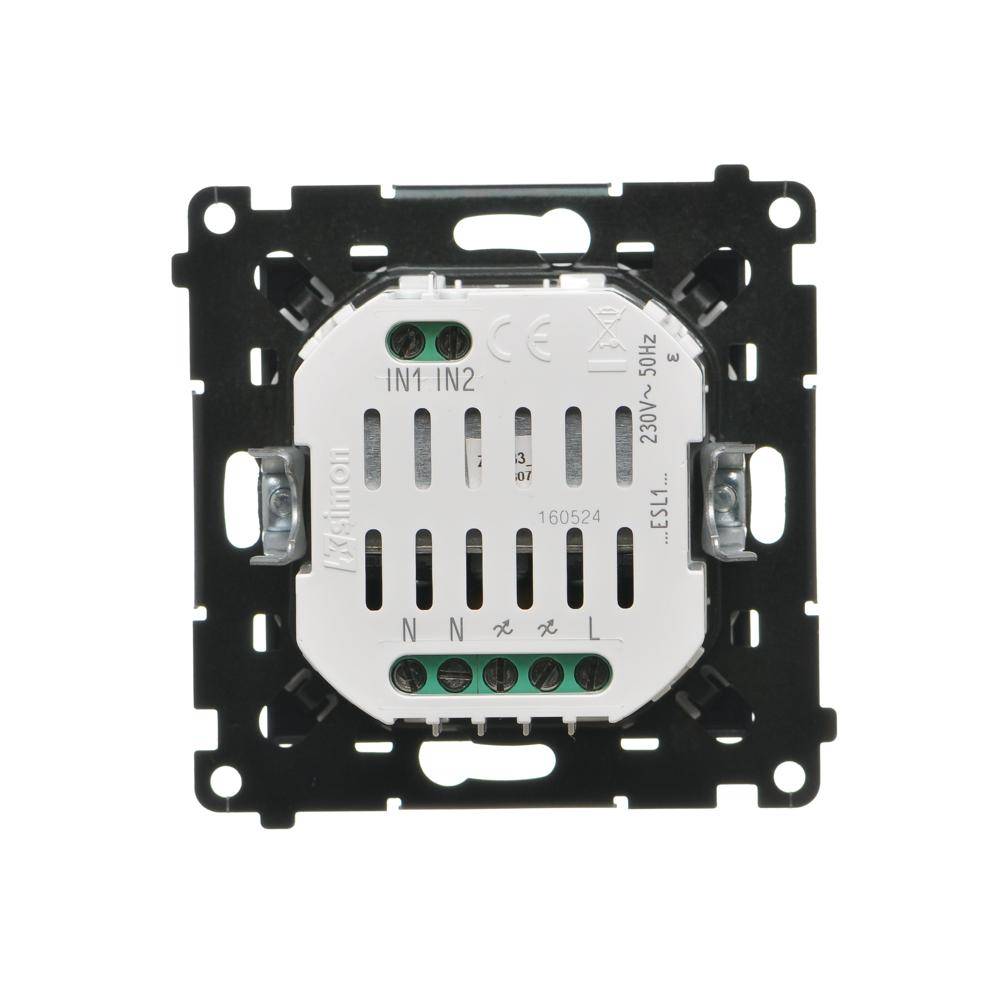 Simon 55 module matzwarte dimmer voor dimbare LED's, toetsenbordschroefklemmen, 230V-1