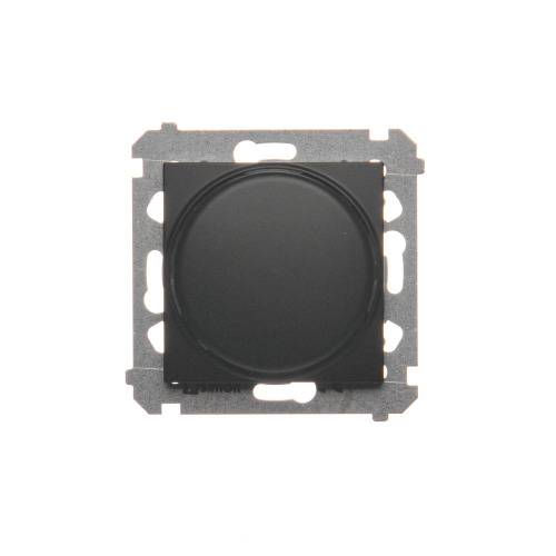 Simon 54-module matzwarte drukknop-draaidimmer 1-polige LED 2-250W schroefklemmen 230-0