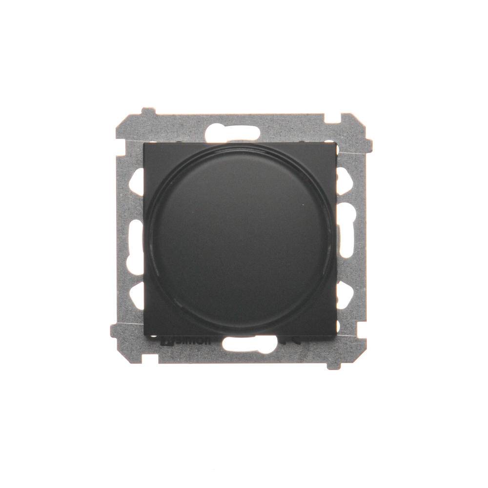 Simon 54-module matzwarte drukknop-draaidimmer 1-polige LED 2-250W schroefklemmen 230-2