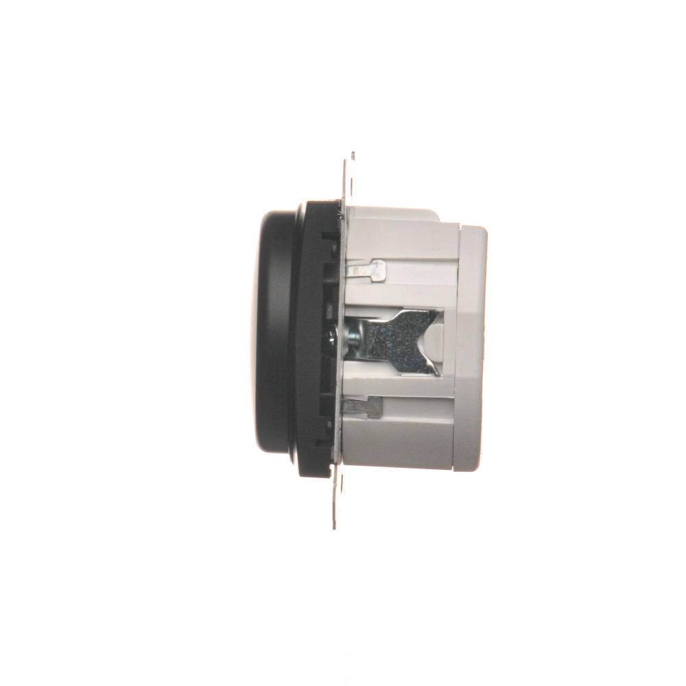 Simon 54-module matzwarte drukknop-draaidimmer 1-polige LED 2-250W schroefklemmen 230-3