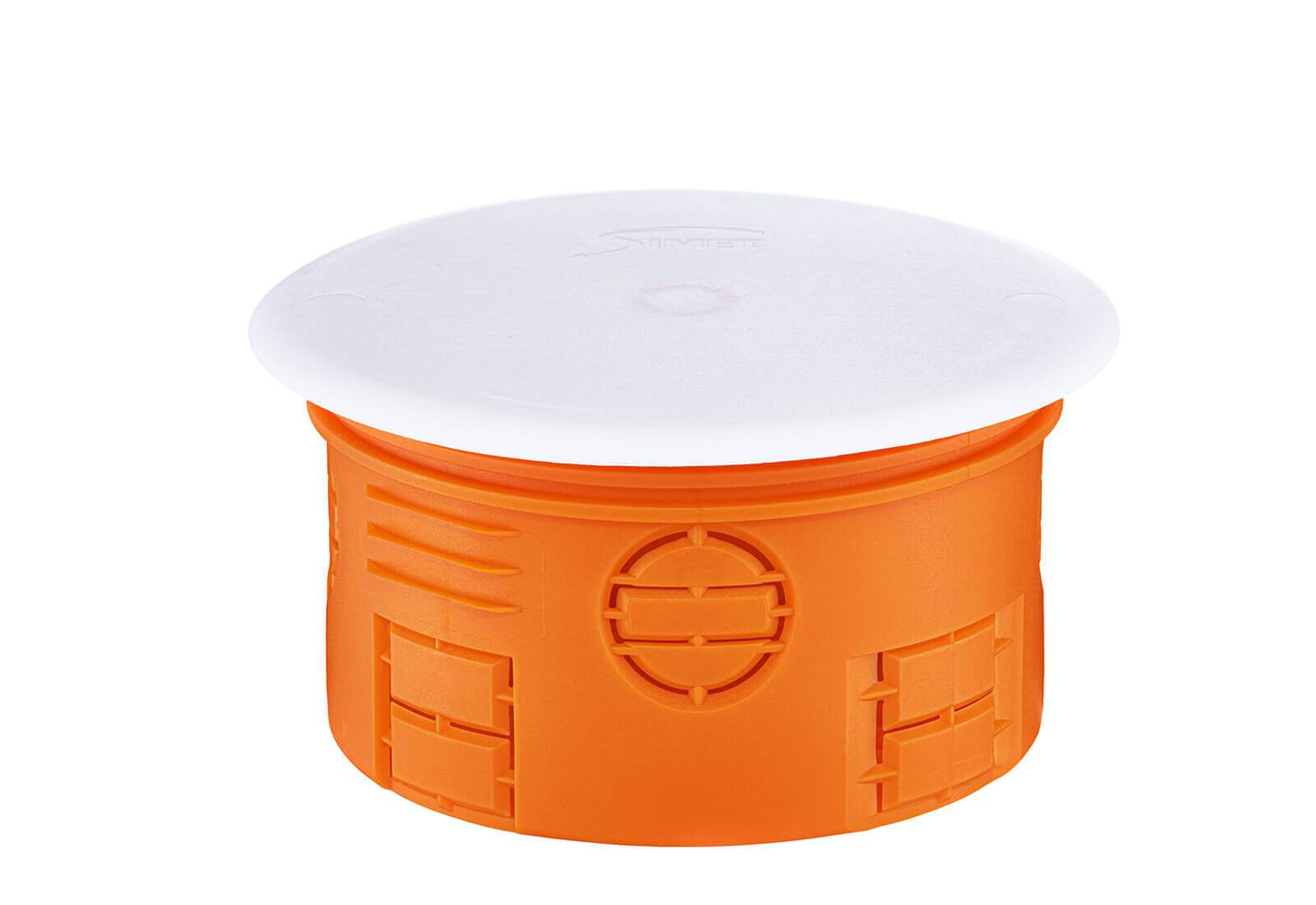 Z 80KF inbouwdoos 1x Ø80 50mm met deksel oranje-0