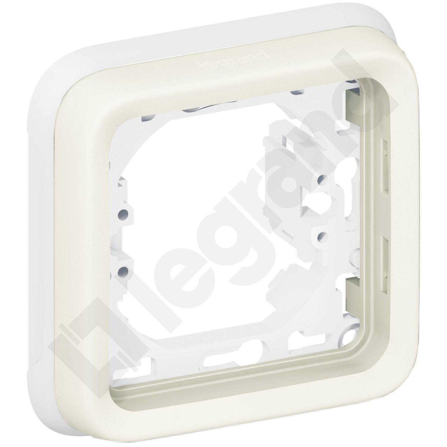 PLEXO55 wit/ECRU 1x beugel voor inbouwmontage-2