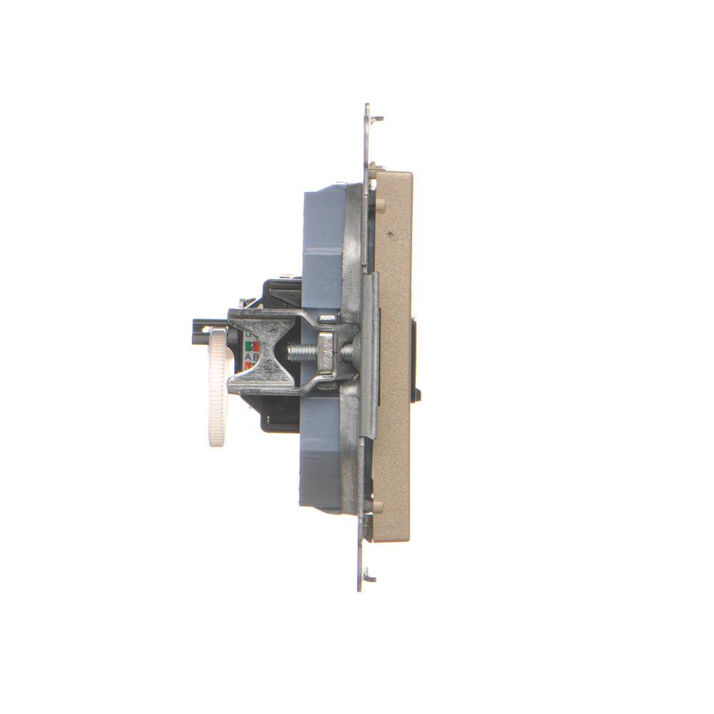 Simon 55 champagnekleurige module, matte datacontactdoos, 1x UAE 8 CAT.6 UTP met stofkap-4