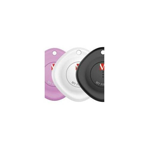 Verbatim My Finder Bluetooth Tracker - 3 stuks - Zwart, Wit & Paars - Compatibel met Apple Find My App-0