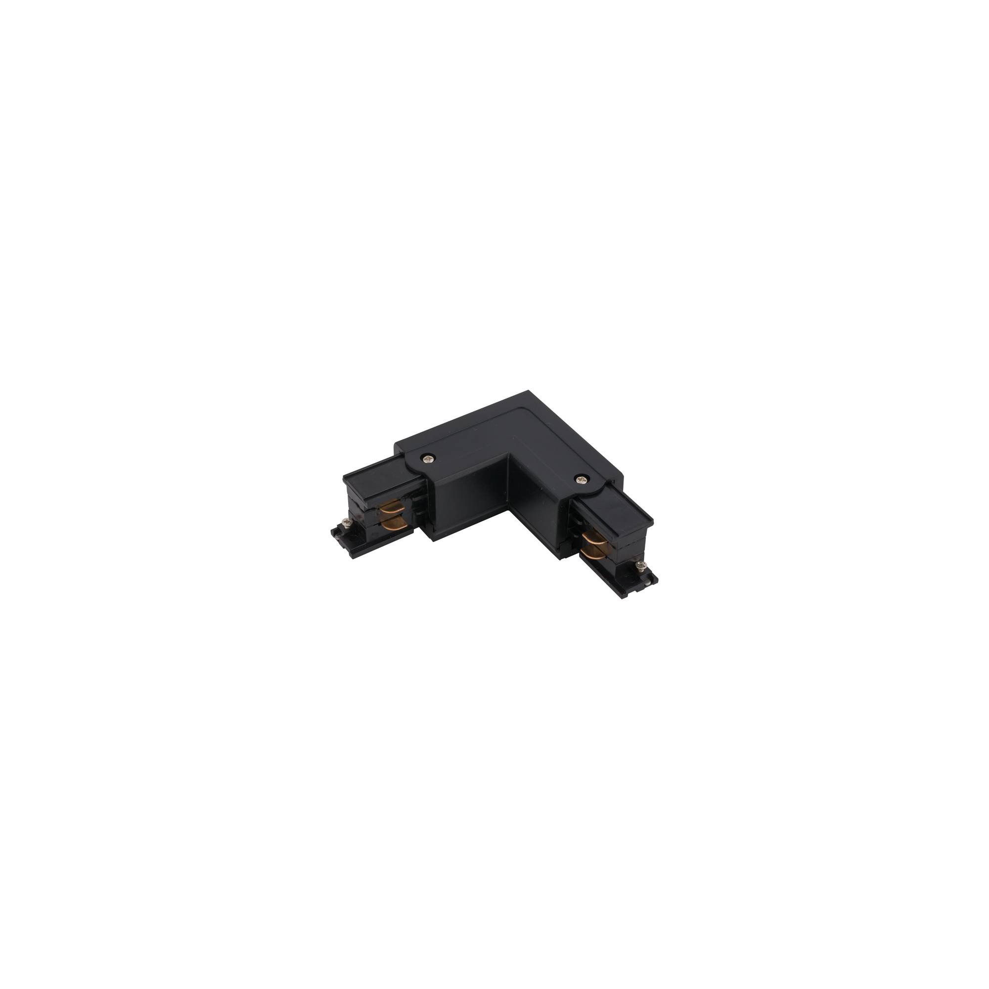 CTLS zwarte haakse connector L links buiten IP20 kunststof/koper-1