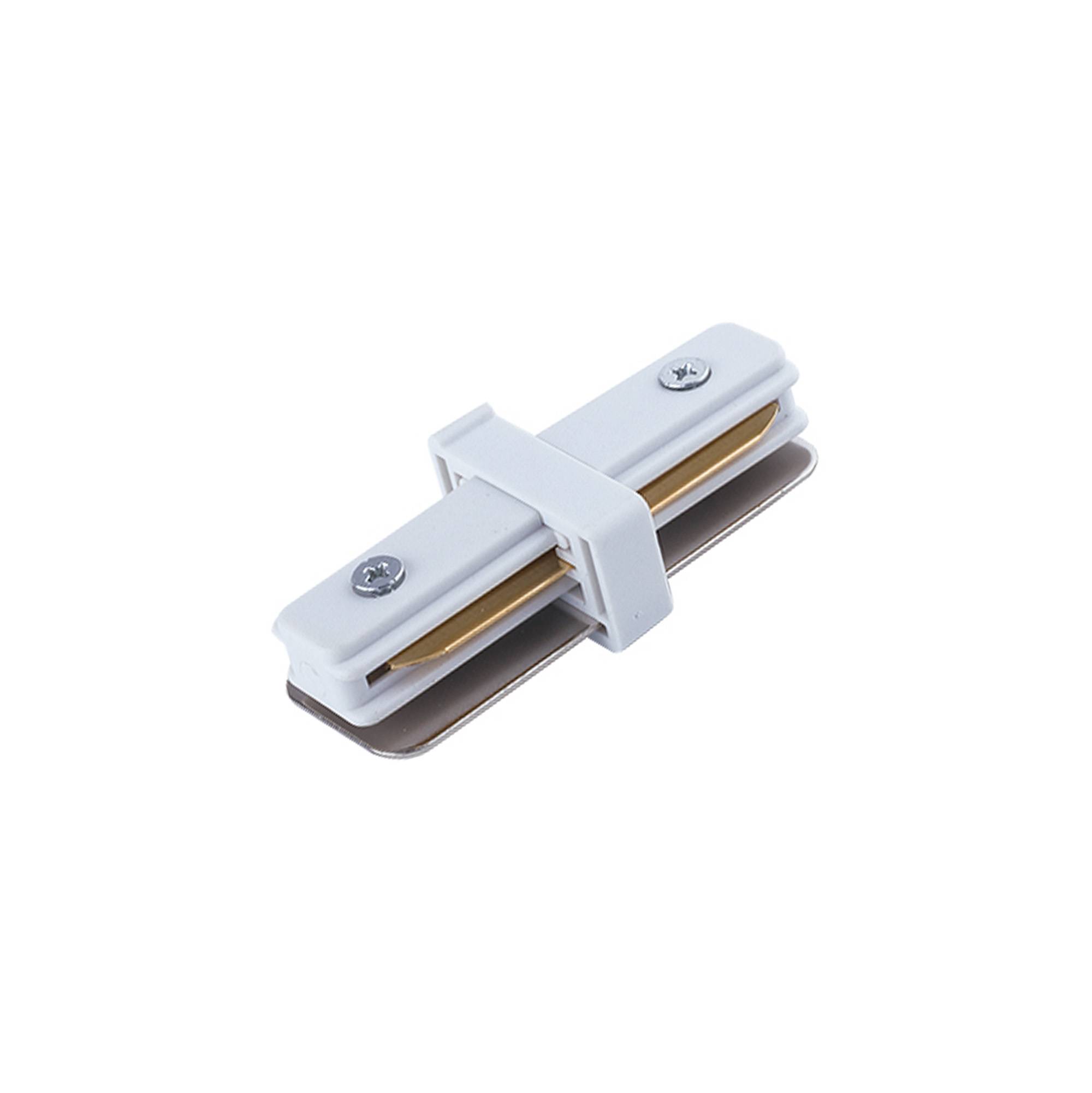 Profiel rechte connector voor lichtrails IP20 wit PC/staal-0