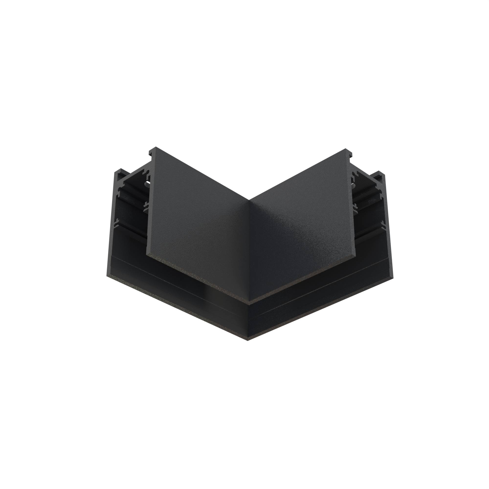 LVM horizontale magnetische hoekverbinder voor opbouwrail, zwart, aluminium-0