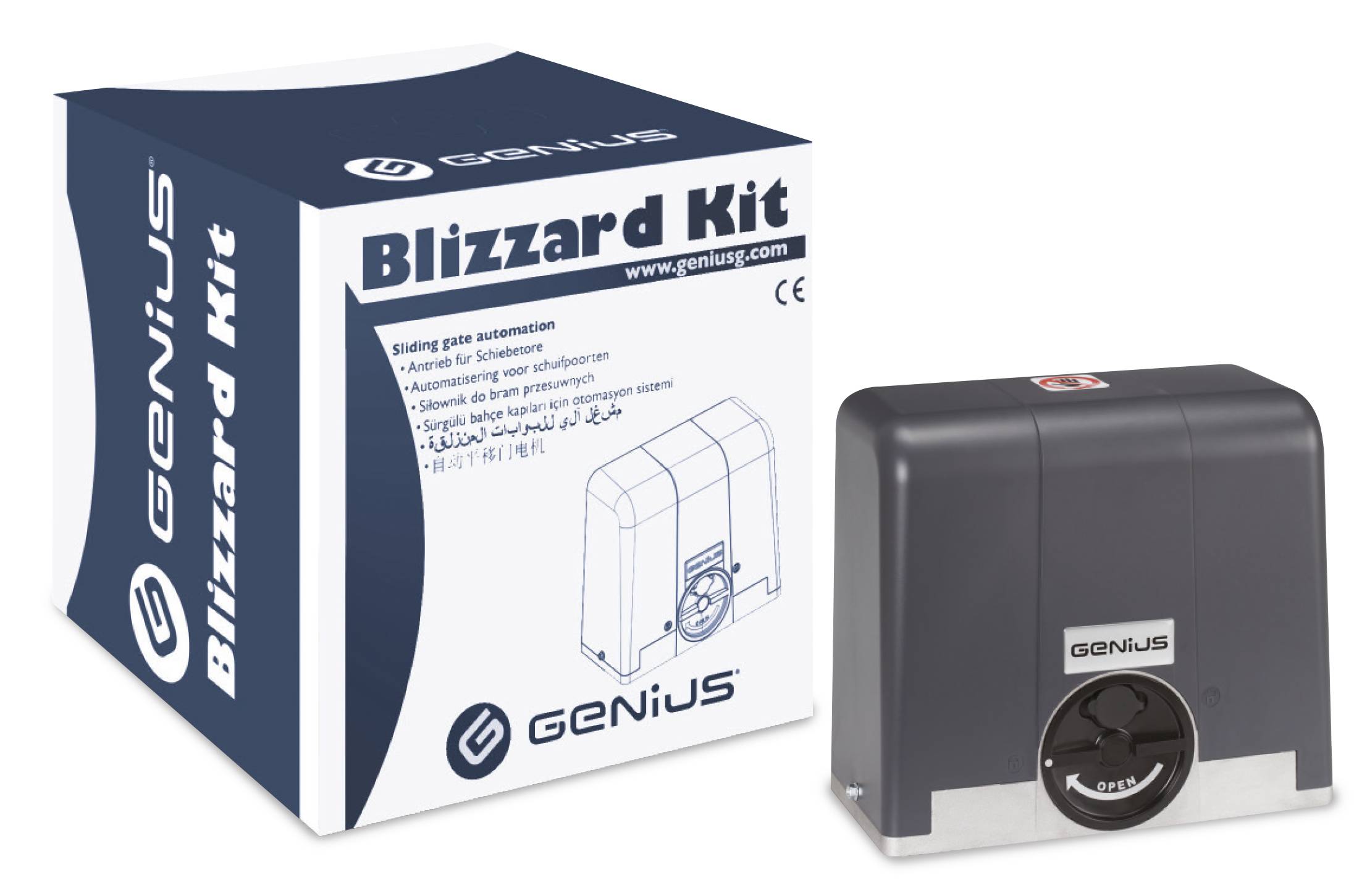 Startpakket voor schuifpoorten max. 900 kg 230V Blizzard-1
