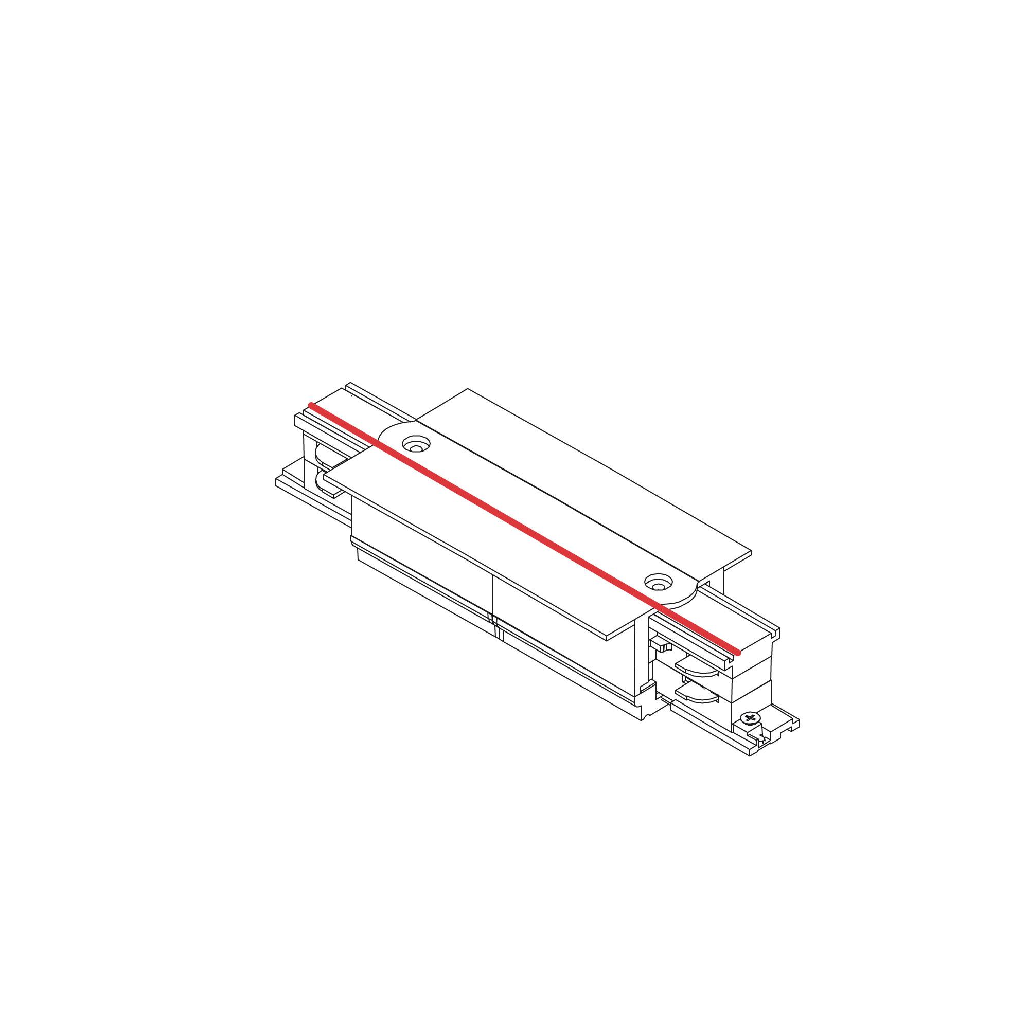 CTLS witte rechte inbouwconnector IP20 kunststof/koper-1