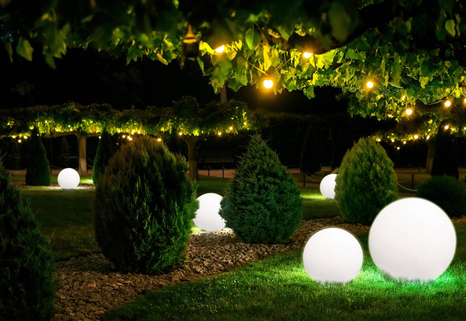 Cumulus S witte draagbare tuinbollamp 1x E27/40W IP44 PE-materiaal-4