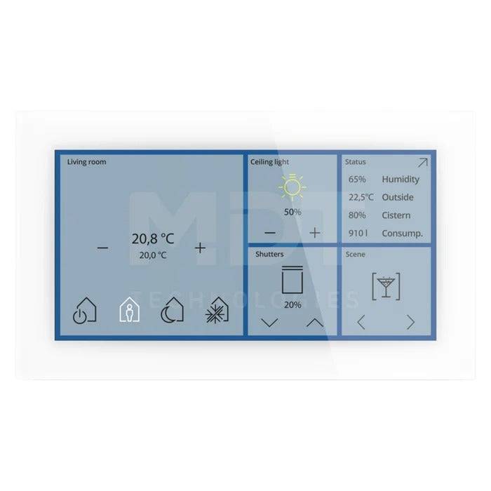 MDT KNX Glass Touch Smart - Wit - 6 inch - BE-GTS06TW.01S-4