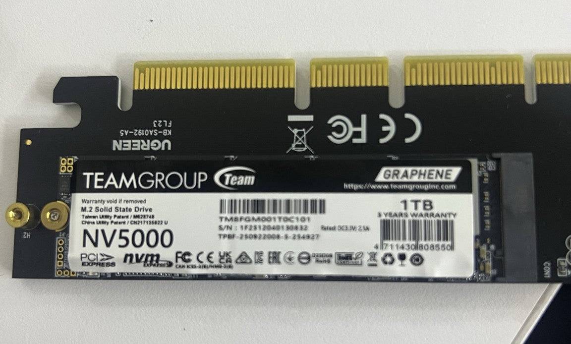 Teamgroup 1TB NV5000 M.2 PCIe 4.0 x4 SSD - TM8FGM001T0C101-4