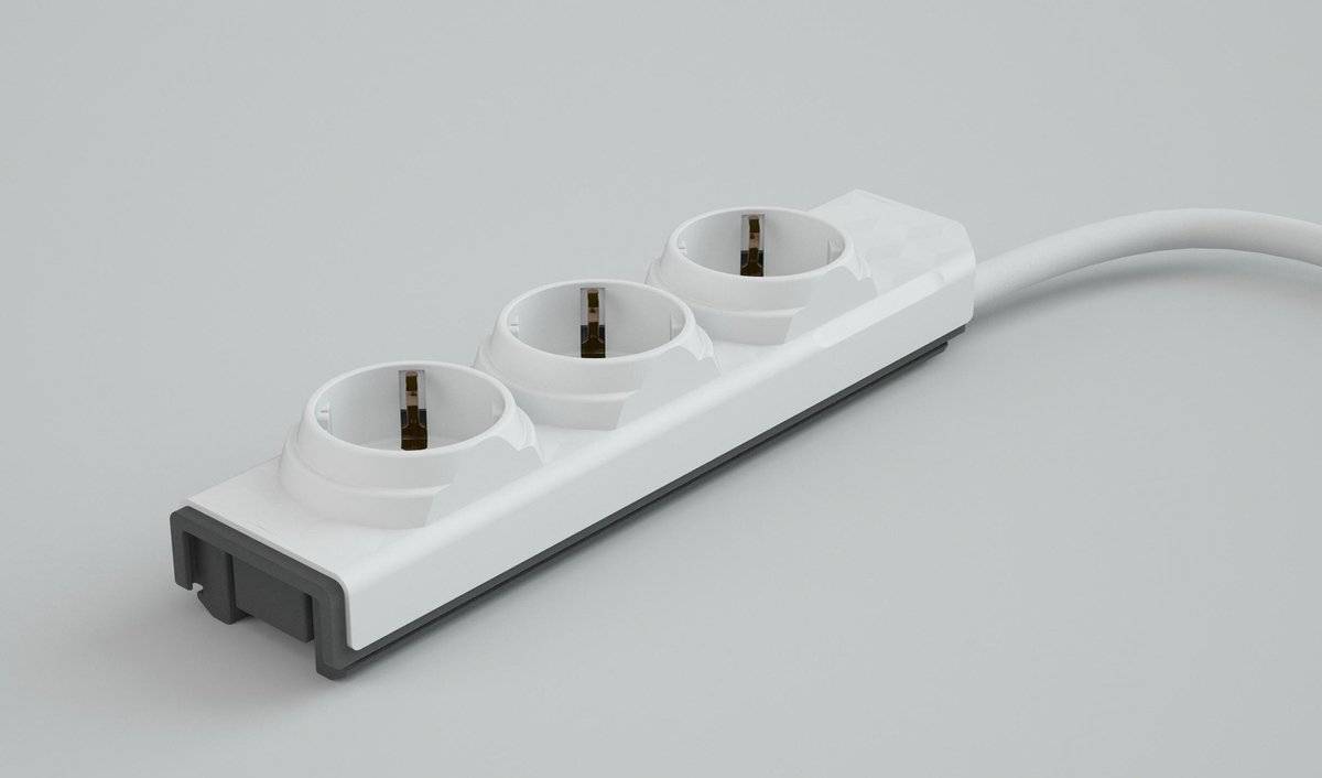 Designnest powerstrip modular +fuseswitch 1m cable de 87191860071488719186007148-0